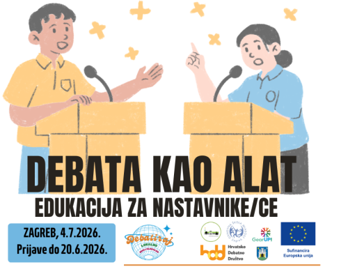 Debata kao alat – Metodološka edukacija za nastavnike osnovnih i srednjih škola