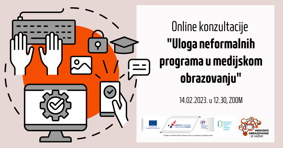 Online konzultacije: Uloga neformalnih programa u medijskom obrazovanju