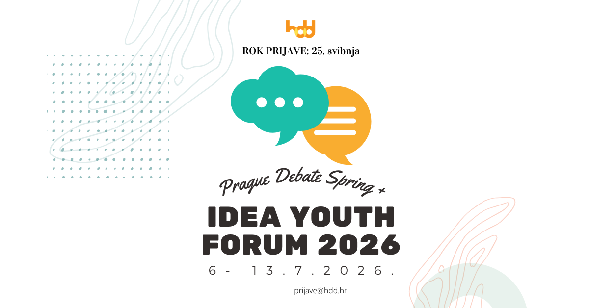 Otvorene prijave za IDEA Youth Forum 2026 i turnir Prague Debate Spring