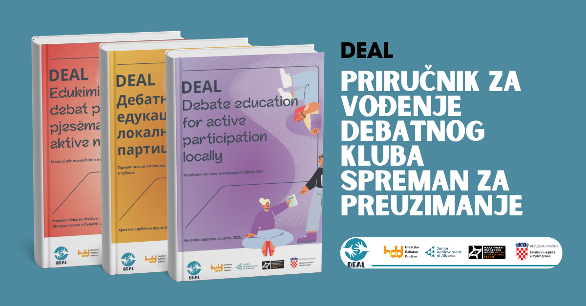 Novi DEAL priručnik za vođenje debatnih klubova dostupan na tri jezika